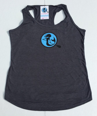 SUP Mermaid™ Dark Grey Tri-Blend Racerback Tank Top