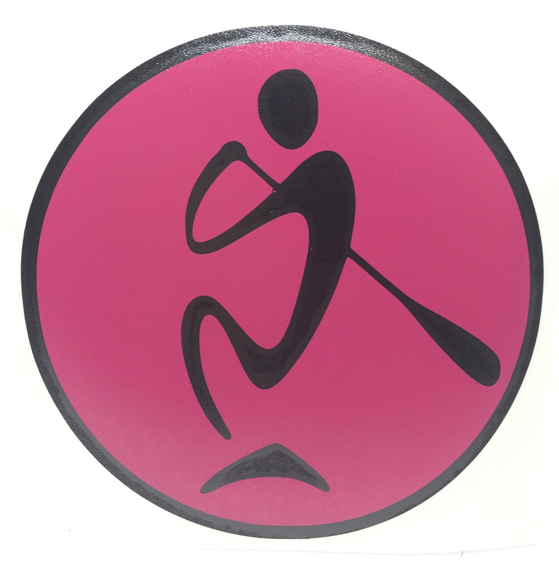 SUP LIFE® Hot Pink &amp; Black Vinyl Decal