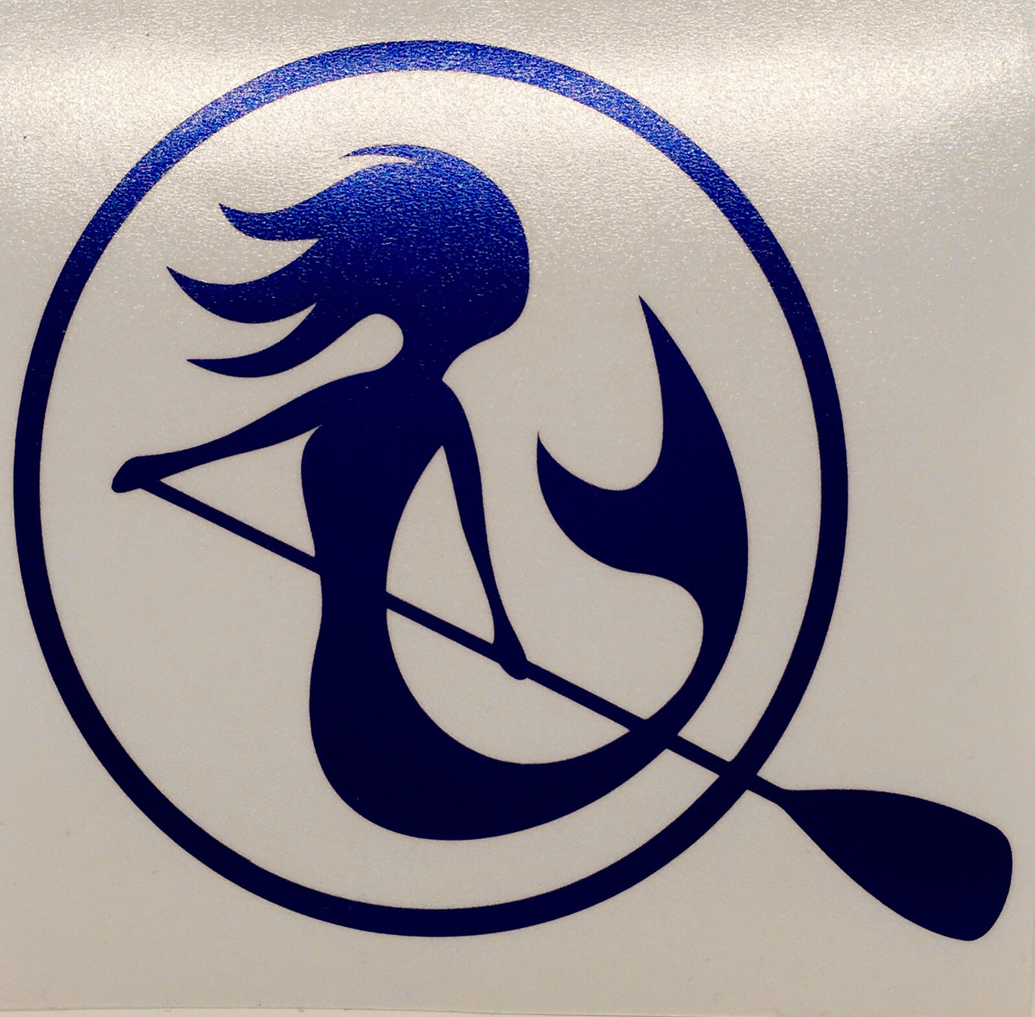 SUP Mermaid™ Metal Blue Decal