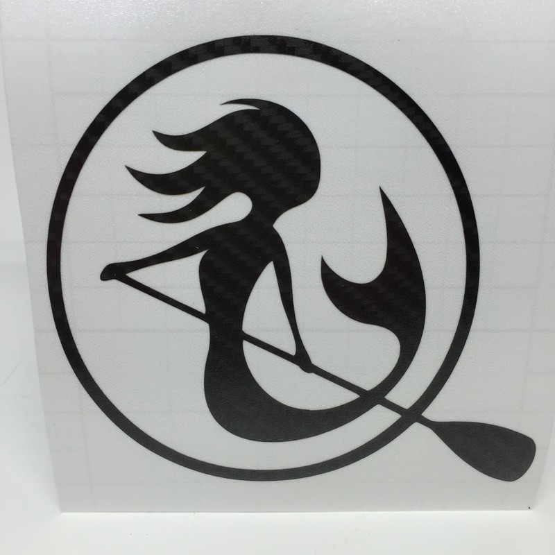 SUP Mermaid™ Carbon Fiber Vinyl Decal