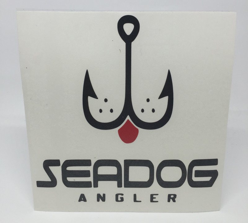 SEADOG ANGLER™ - Black &amp; Red Vinyl Decal