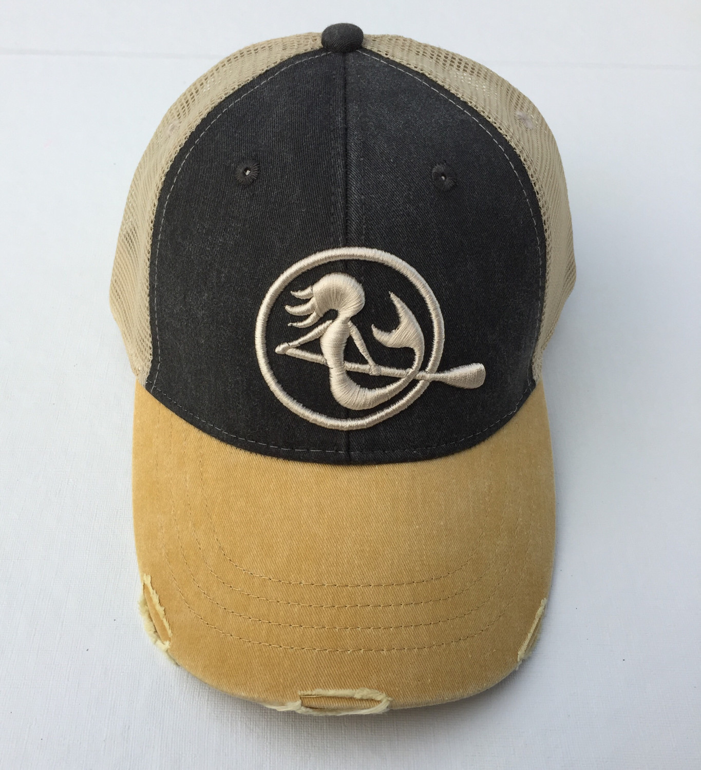 SUP Mermaid™ - Navy Tan &amp; Yellow Snapback