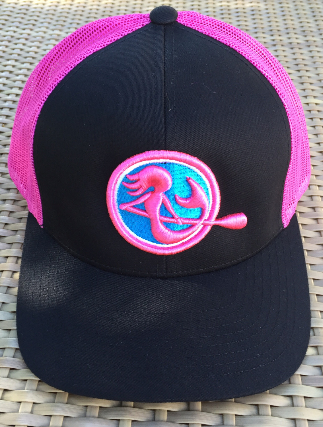 SUP Mermaid™ Hot Pink &amp; Black SnapBack