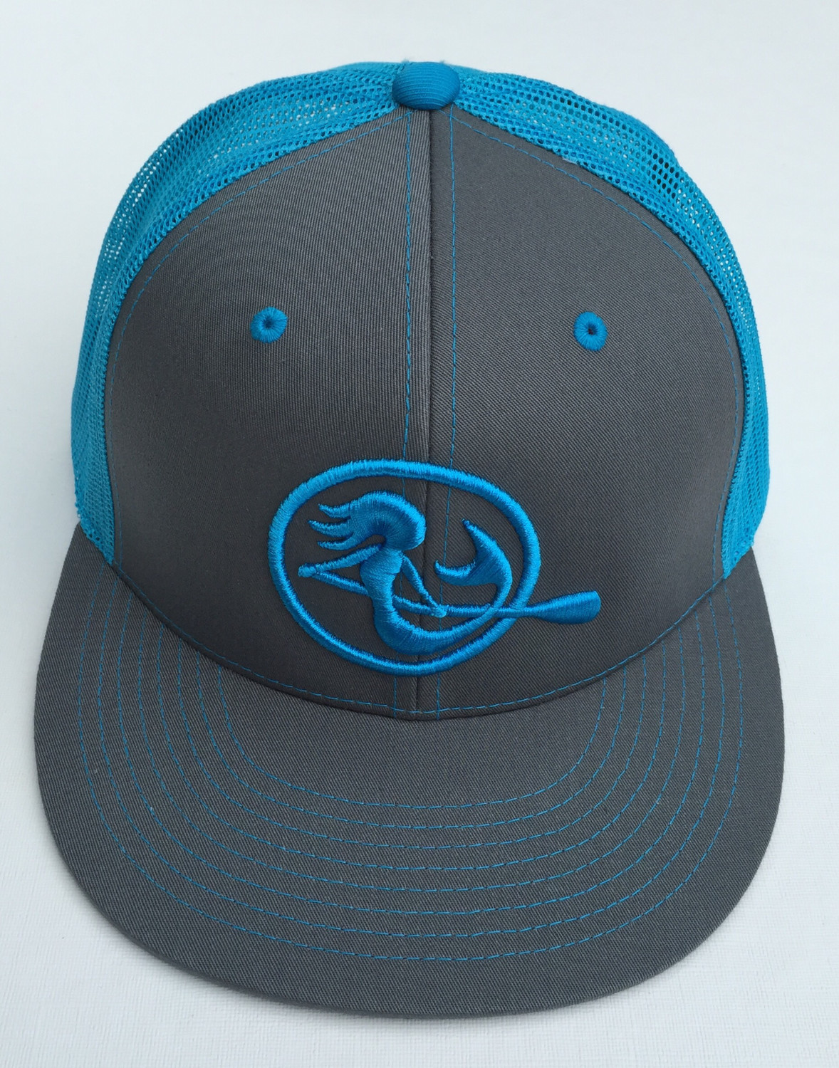 SUP Mermaid™ Neon Blue &amp; Graphite Snap Back