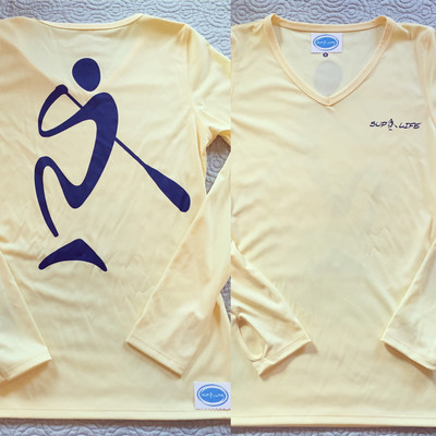 SUP LIFE® - Women's Long Sleeve V-Neck Performance (Yellow)