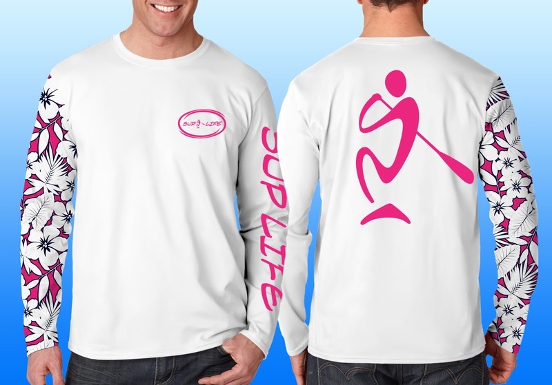 SUP LIFE® Aloha Pink Long Sleeve Performance Shirt