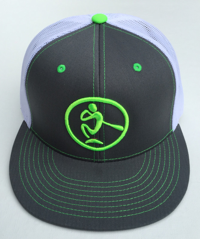 SUP LIFE® White &amp; Graphite Neon Green Stitches