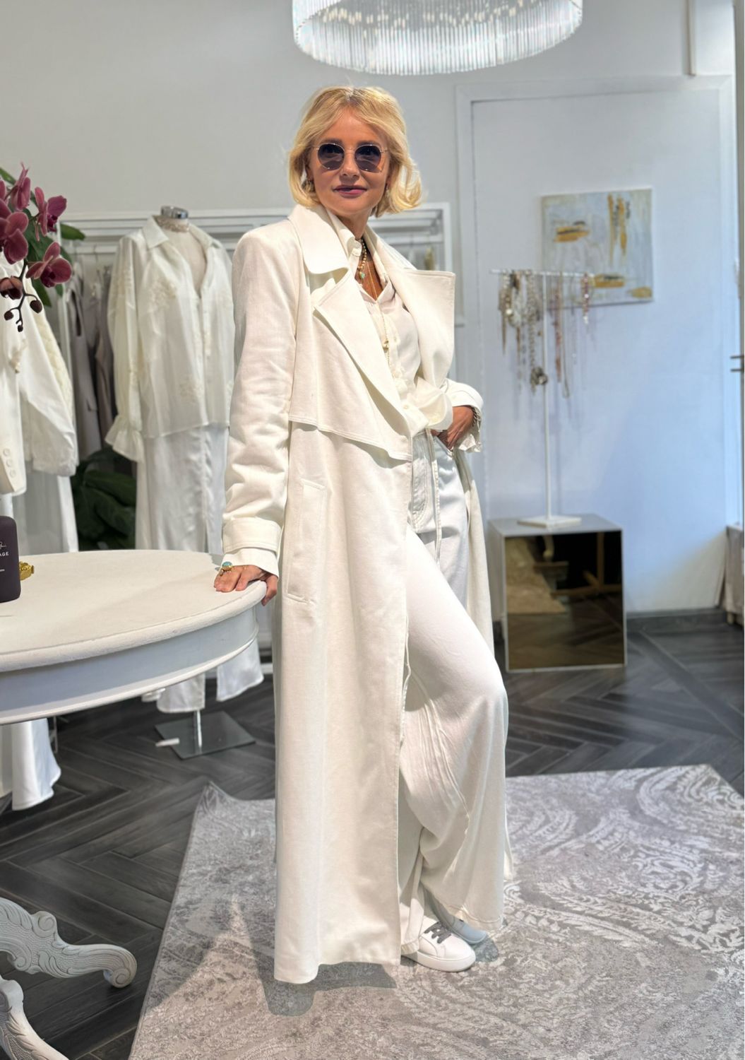 Trench bianco