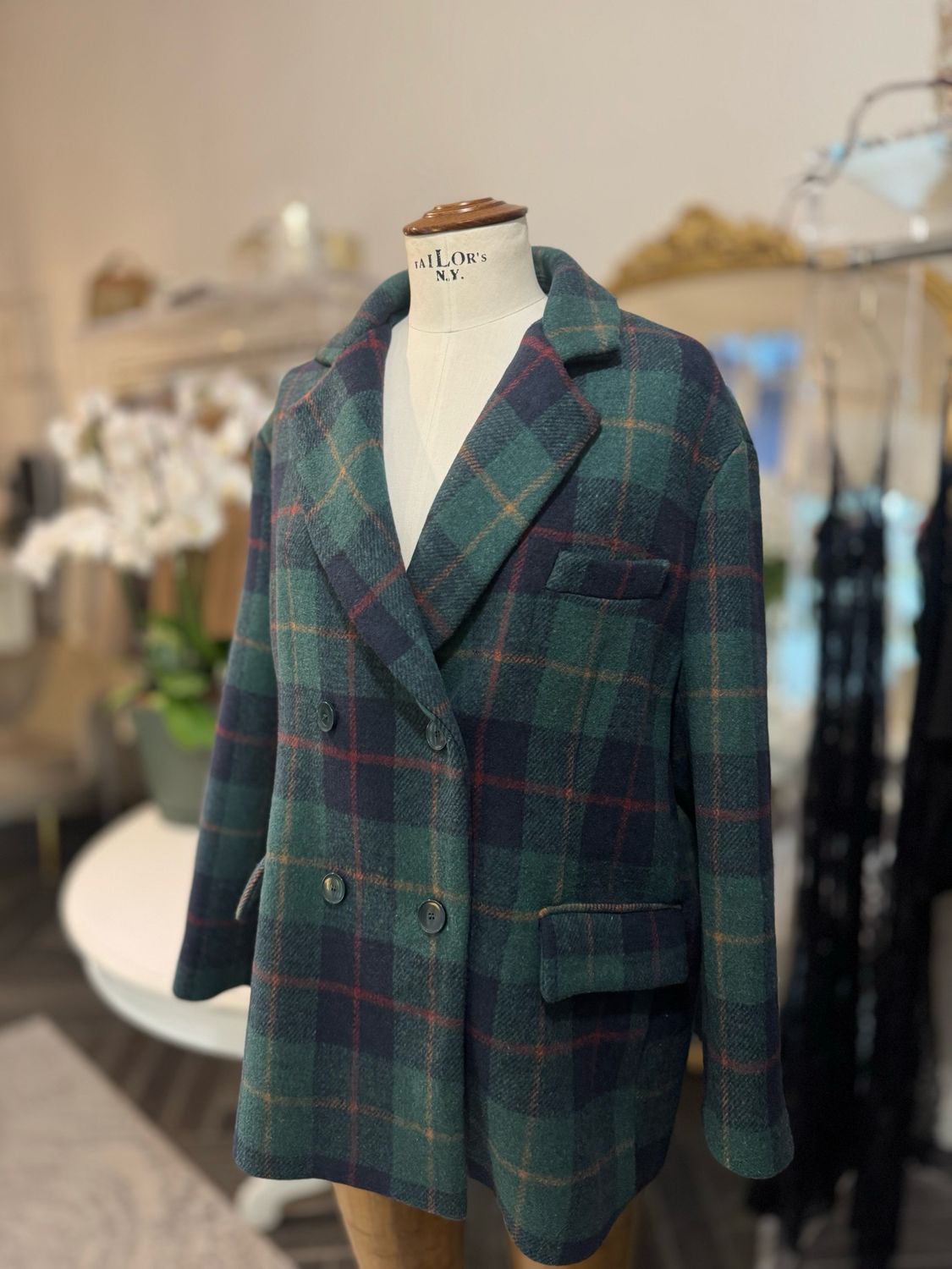 Cappotto in lana e viscosa