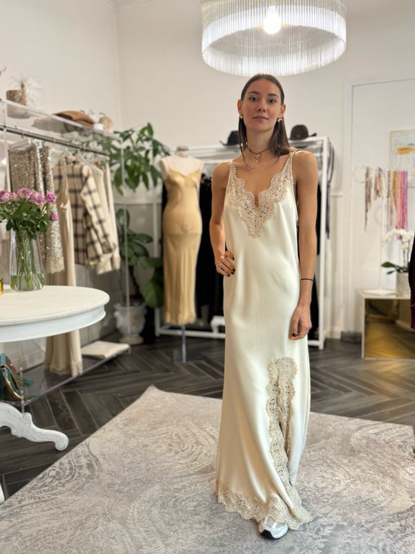 Abito champagne lace