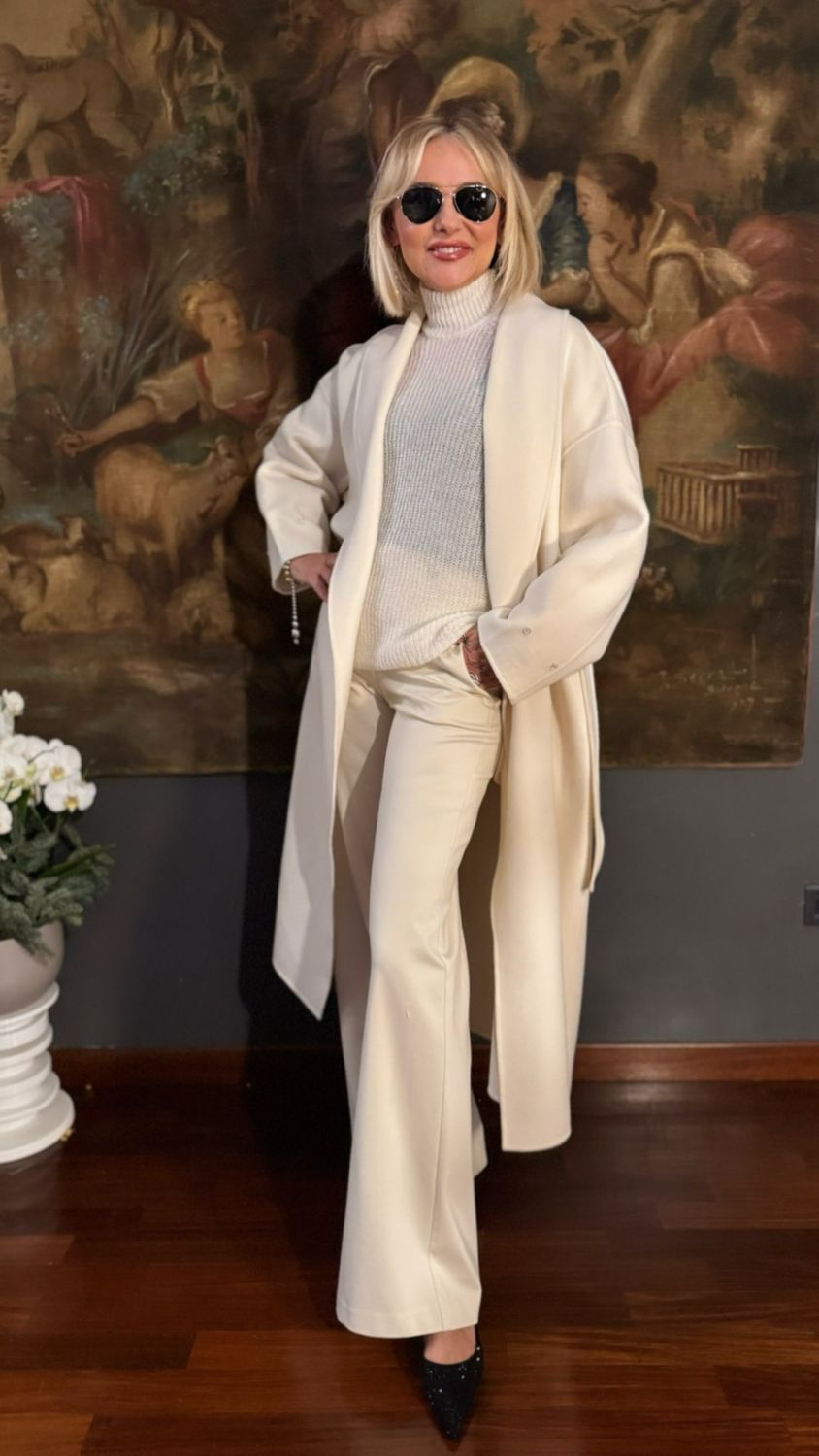 Cappotto panna Silvia