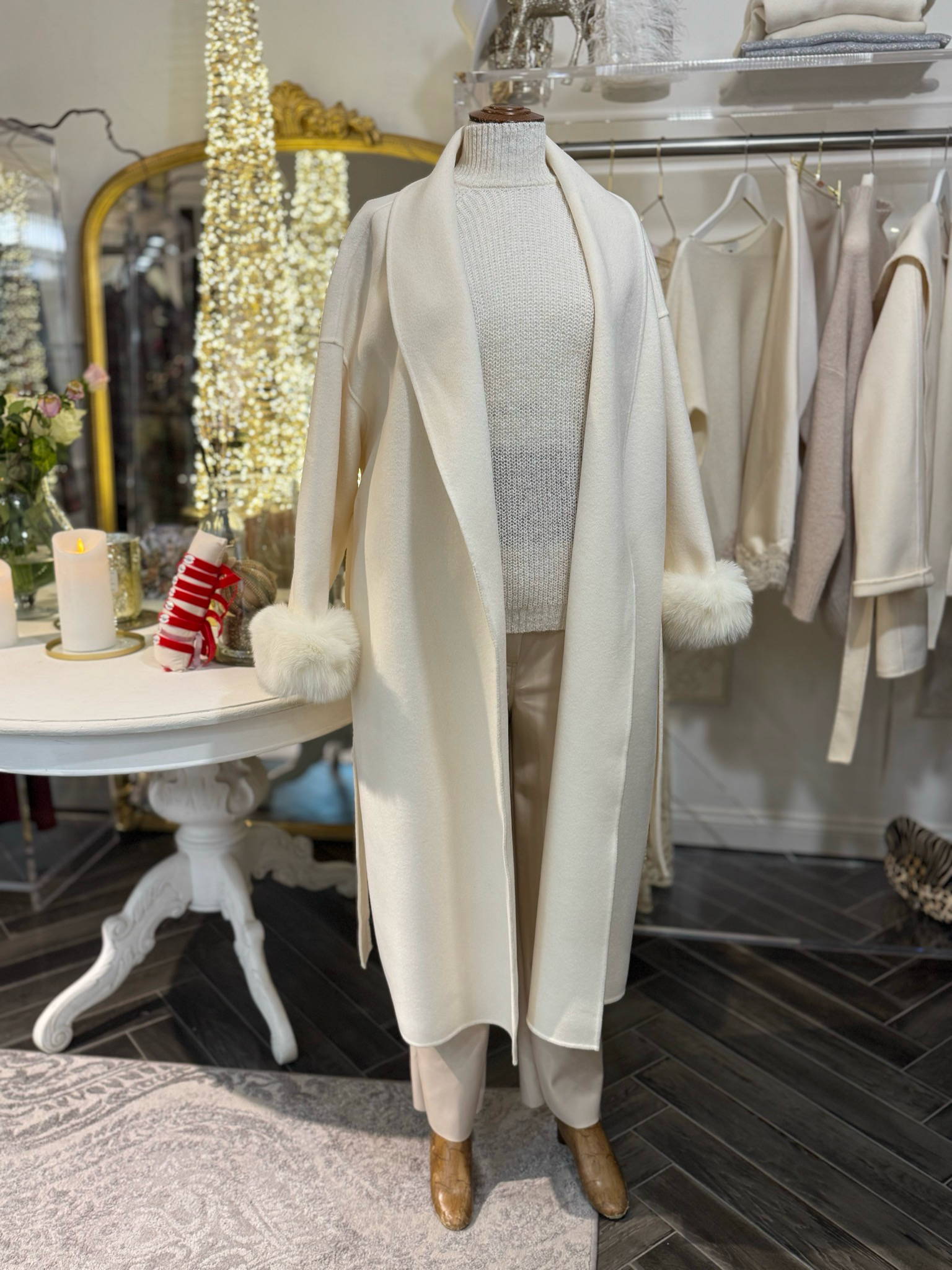 Cappotto panna Silvia