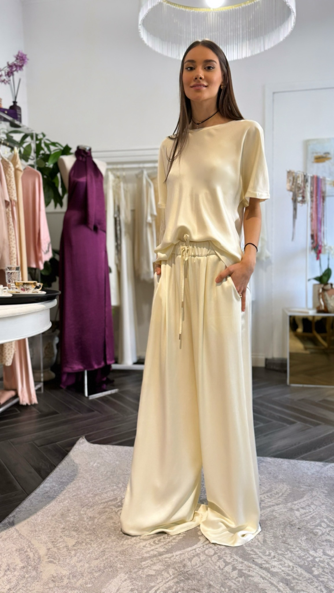 Completo champagne chiaro