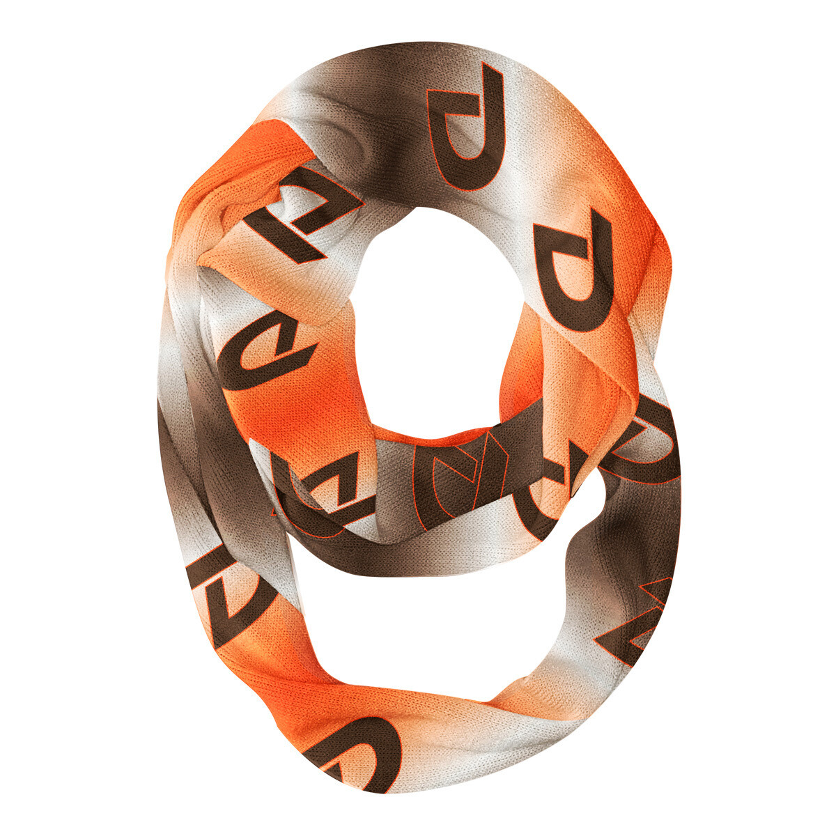 D Infinity Scarf Brown &amp; Orange-981