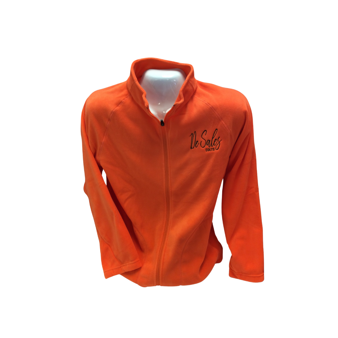 Orange Fleece Ladies Jacket-1005