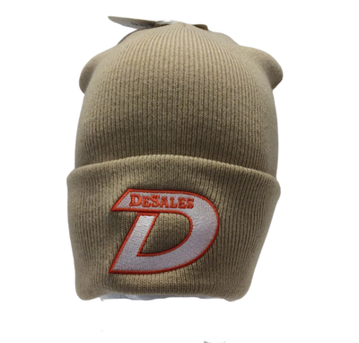 DeSales Brown Cuff Toboggan-1017