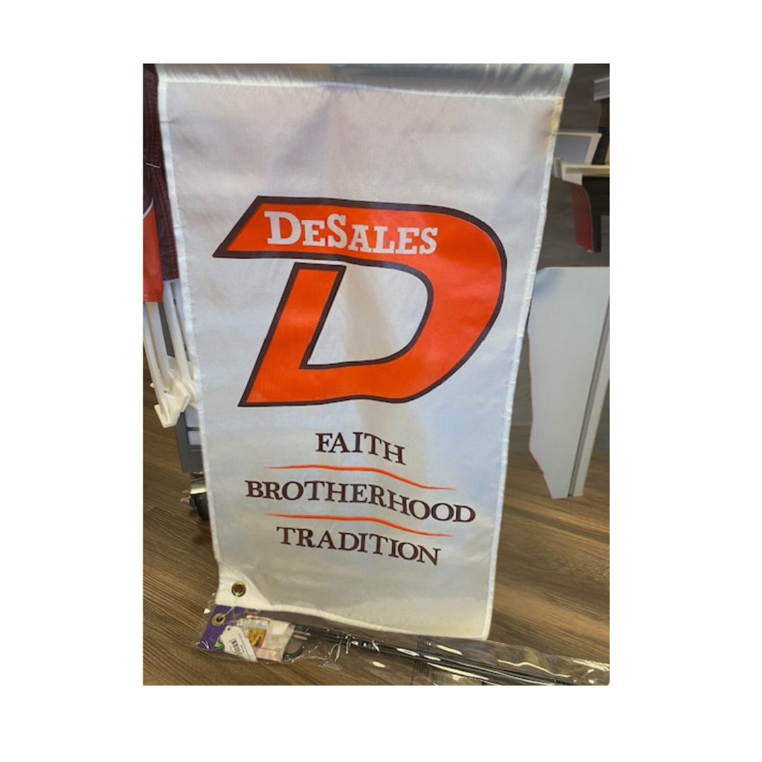 DeSales Faith Brotherhood Tradition Banner w/pole
