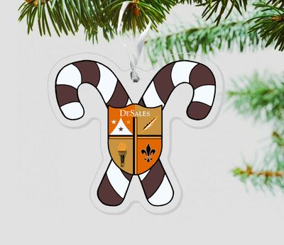 Candy Cane Crest Ornament