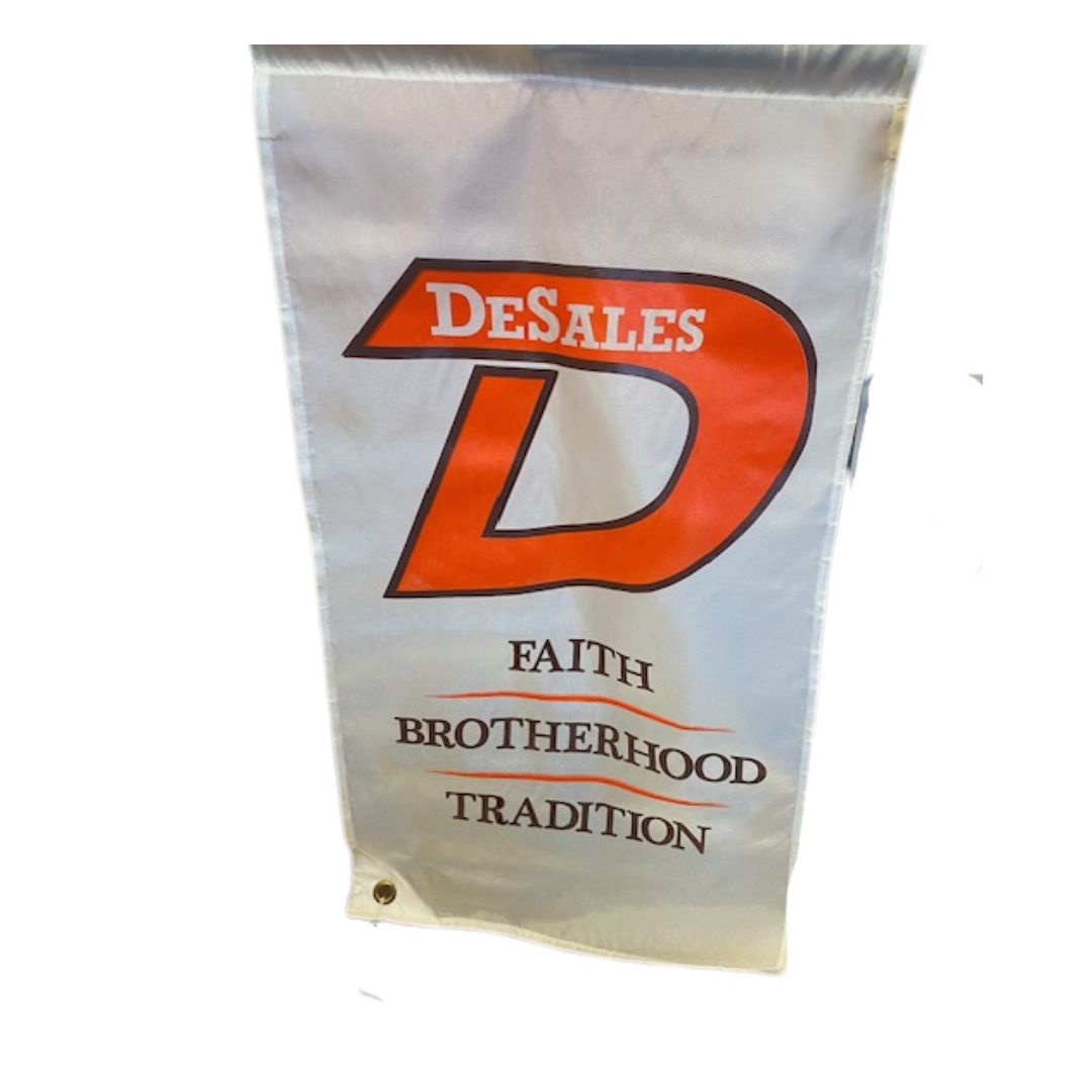DeSales Faith Brotherhood Tradition Banner w/pole