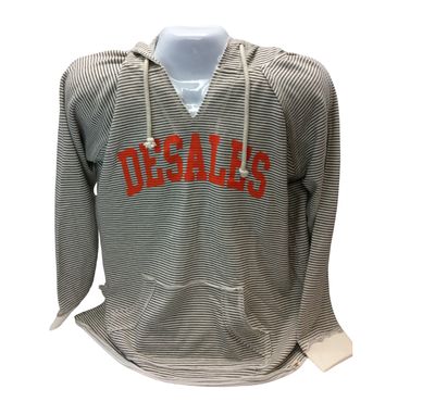 Ladies Striped Hoodie-1038 Ladies Striped Hoodie-1038