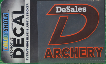 &quot;D&quot; Archery Decal -620