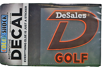 "D" Golf Decal -619