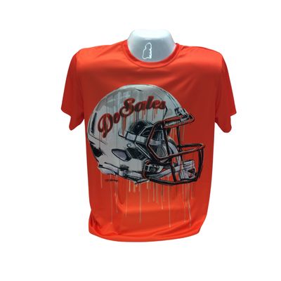 Adult Drip Football Tee-984 Adult Drip Football Tee-984