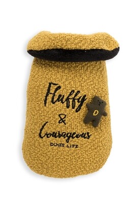 Fluffy And Courageous Winter Cape Mustard
