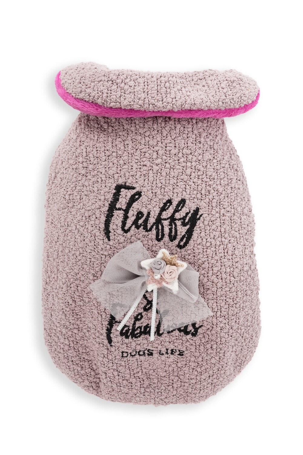 Fluffy And Fabulous Winter Cape Pink