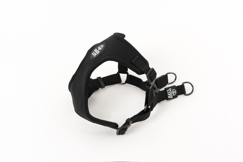 X Dog Neoprene Soft Harness Black