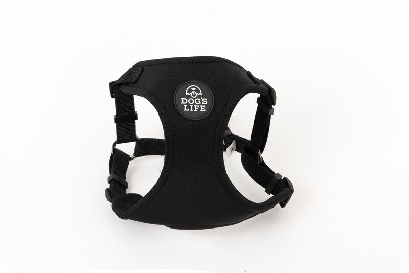 X Dog Neoprene Soft Harness Black