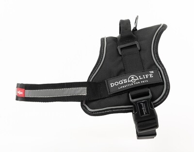 Active No Pull Control Handle Harness Black