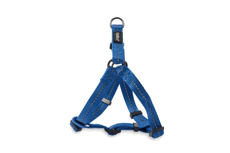 Reflective Supersoft Webbing Step-In Harness Yale Blue