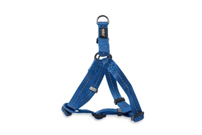 Reflective Supersoft Webbing Step-In Harness Yale Blue