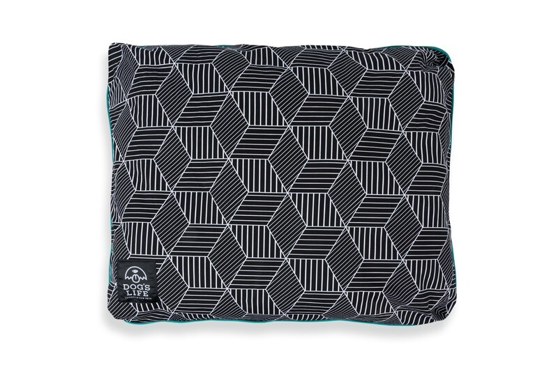 Dog's Life Box Pad Black Geo Cubes