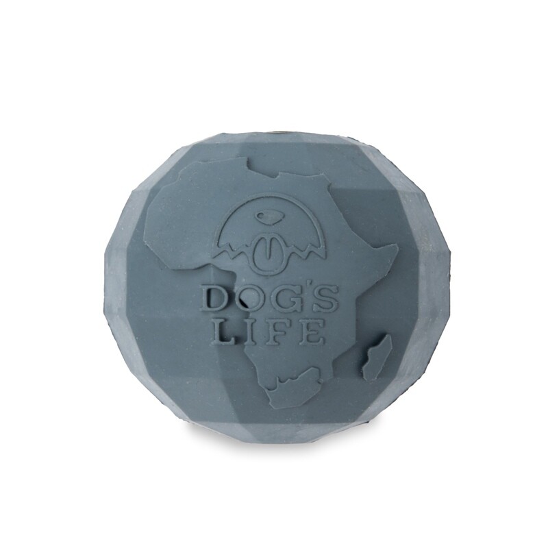 Dog's Life Natural Rubber Dog Toy Africa Grey