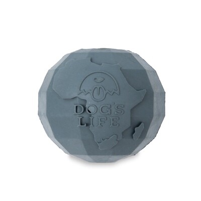 Dog's Life Natural Rubber Dog Toy Africa Grey