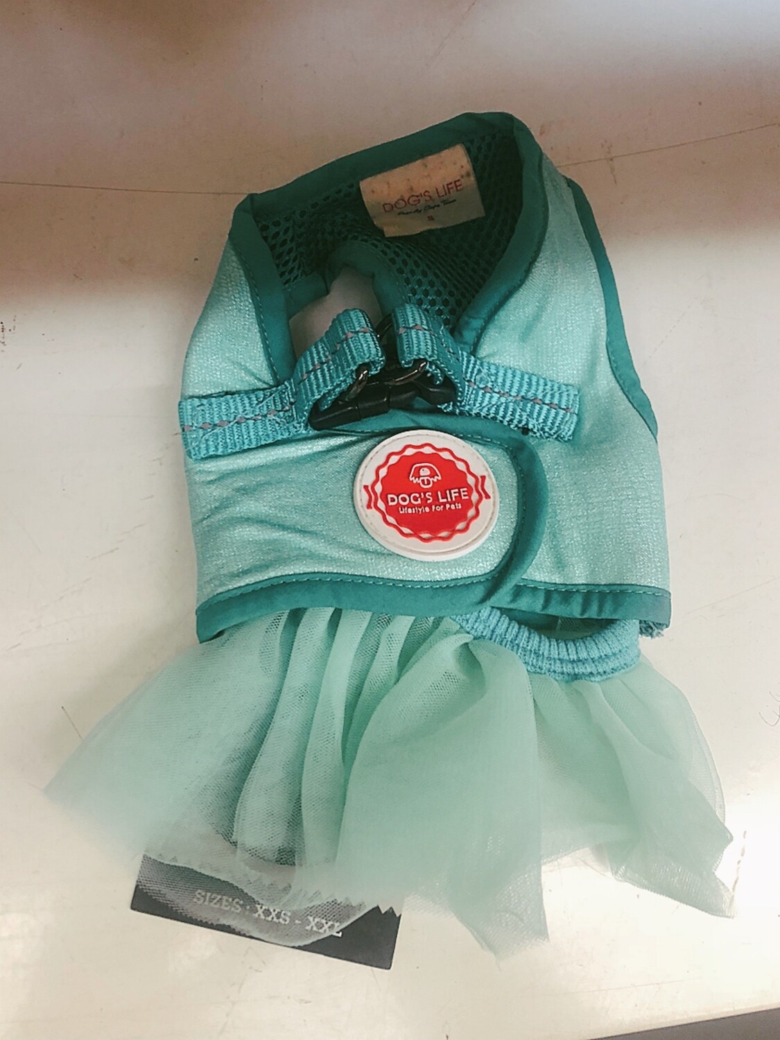 Stylish Glimmer Harness Vest Turquoise
