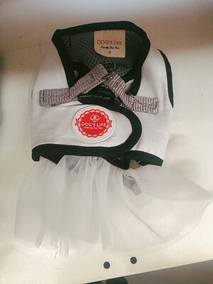 Stylish Glimmer Harness Vest White