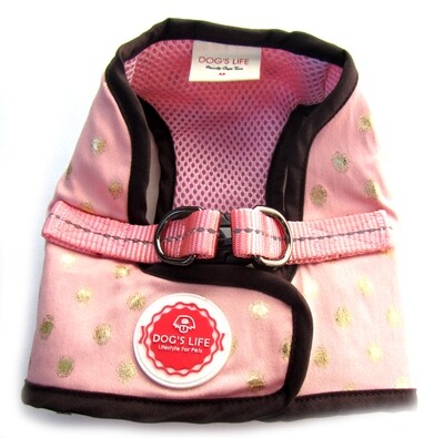Polka Dot Harness Vest Pink