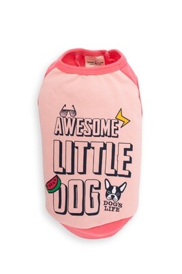 Awesome Little Dog Tank Top Pink