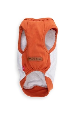 Awesome Little Dog Tank Top Orange