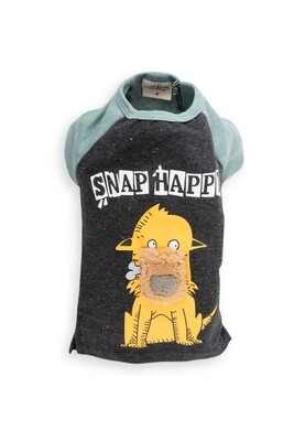 Snap Happy Dog Summer Tee Blue