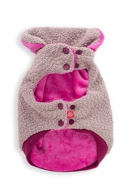 Fluffy And Fabulous Winter Cape Pink