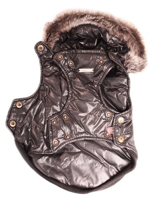 Royale Parka Jacket With Hood Black