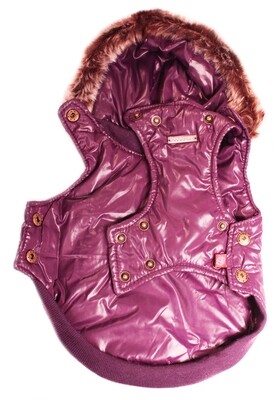 Royale Parka Jacket With Hood Purple