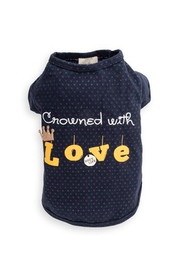 Crowned With Love Tee Blue