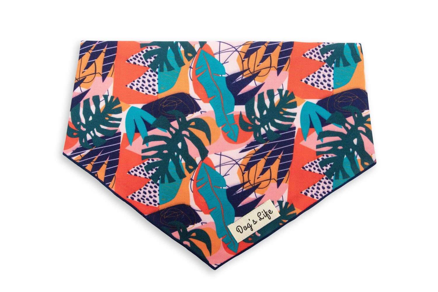 Abstract Tropical Paradise Bandana Orange