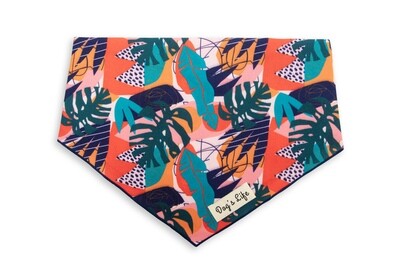 Abstract Tropical Paradise Bandana Orange