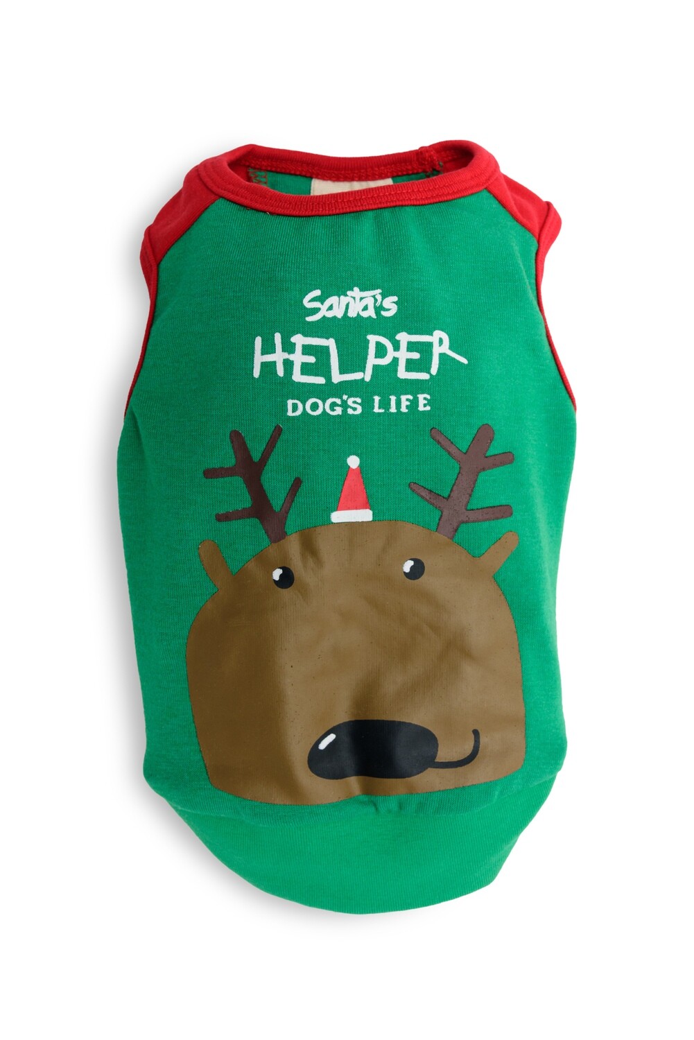 Santa&#39;s Helper Reindeer Tee Green